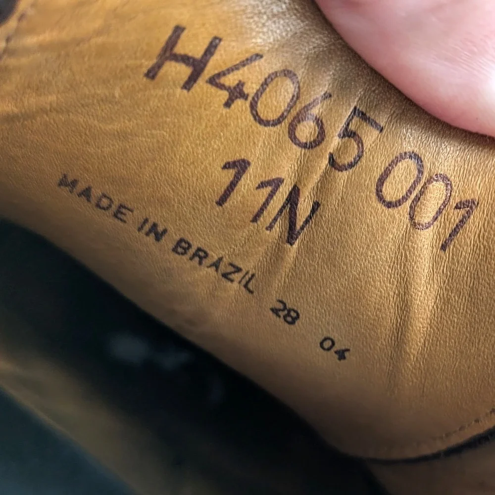 H.S. Trask Leather Saddle Shoes Black Brown Lace Up Oxfords‎ Size 11